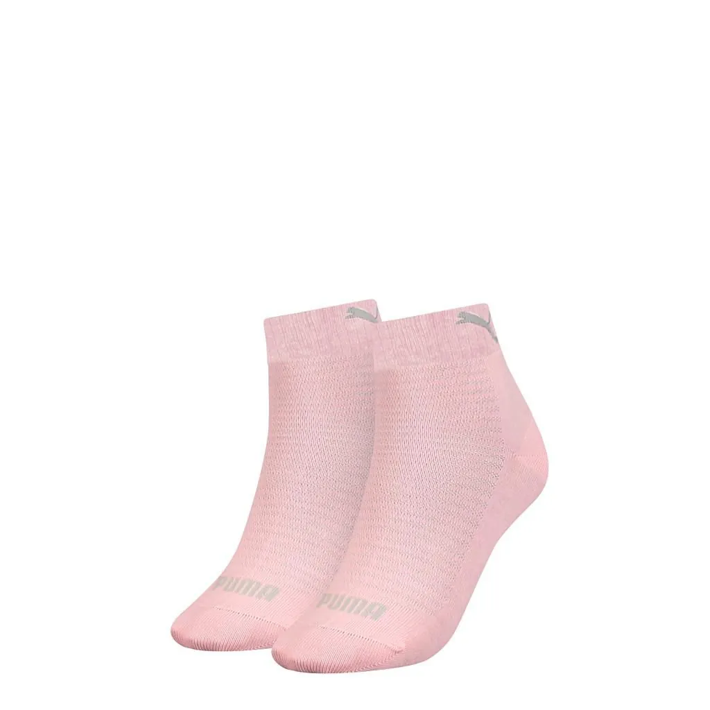 PUMA Quarter Damessokken 2-Pack Roze