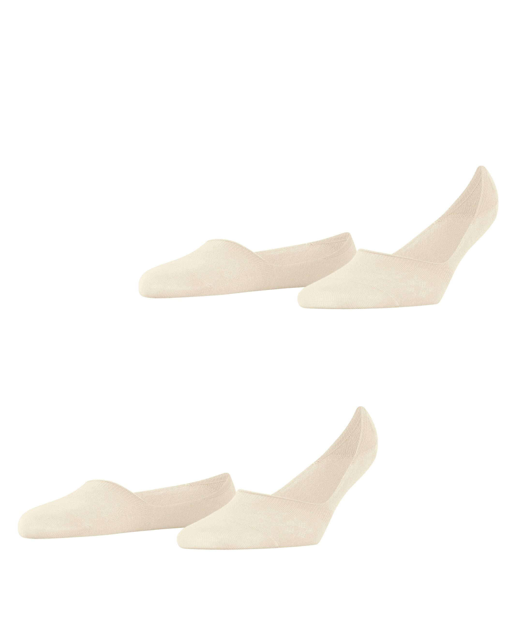 Burlington Dames Footies Mid Cut Everyday 2-Pack Sand