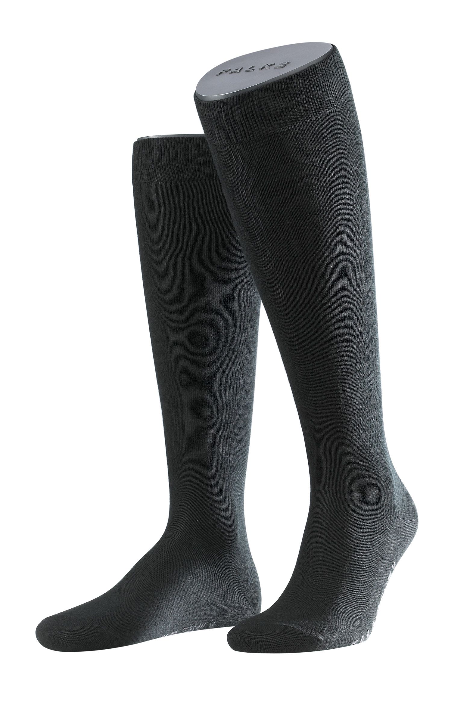 FALKE Heren Kniekous Family Zwart