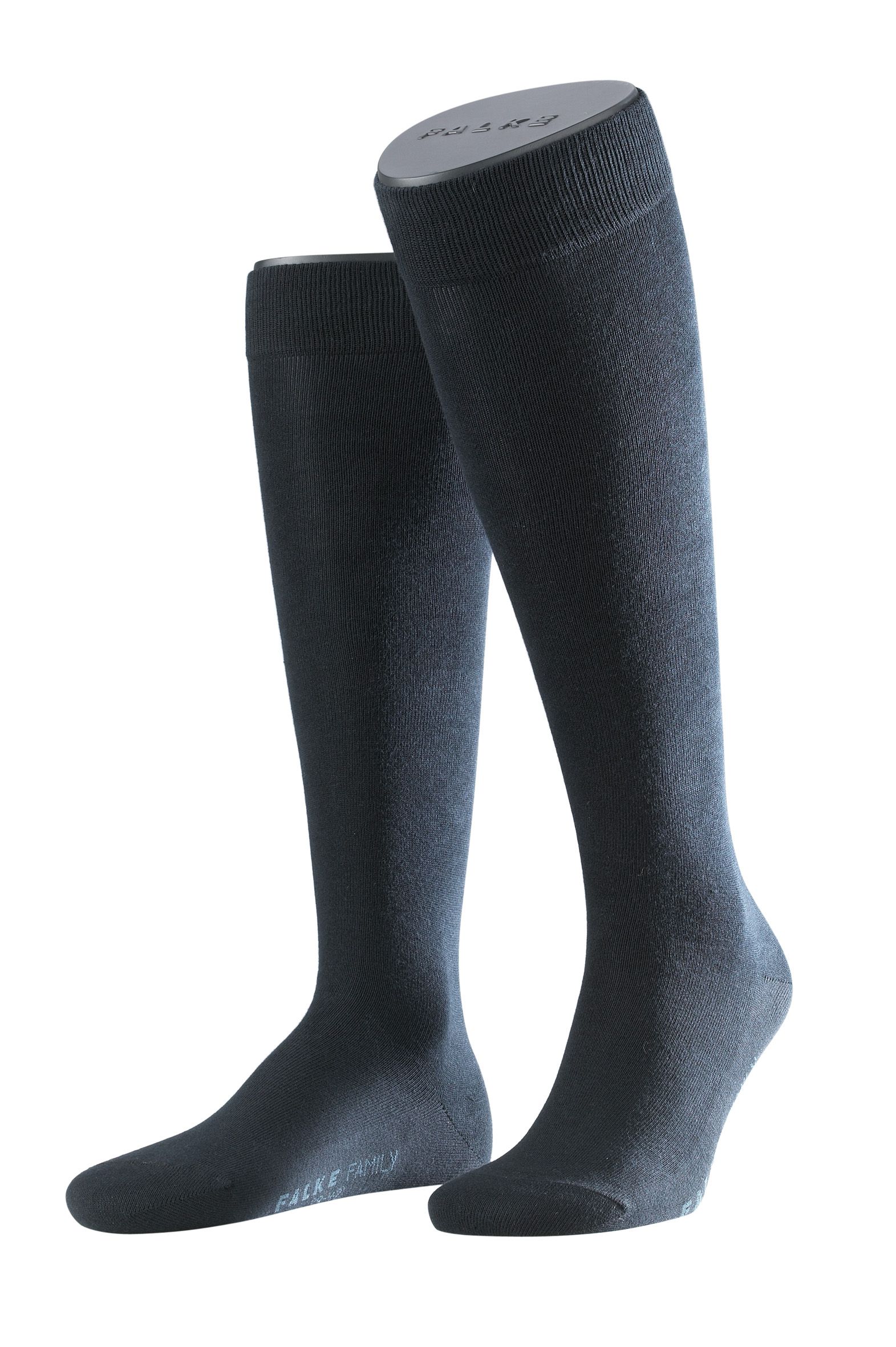 FALKE Heren Kniekous Family Dark Navy