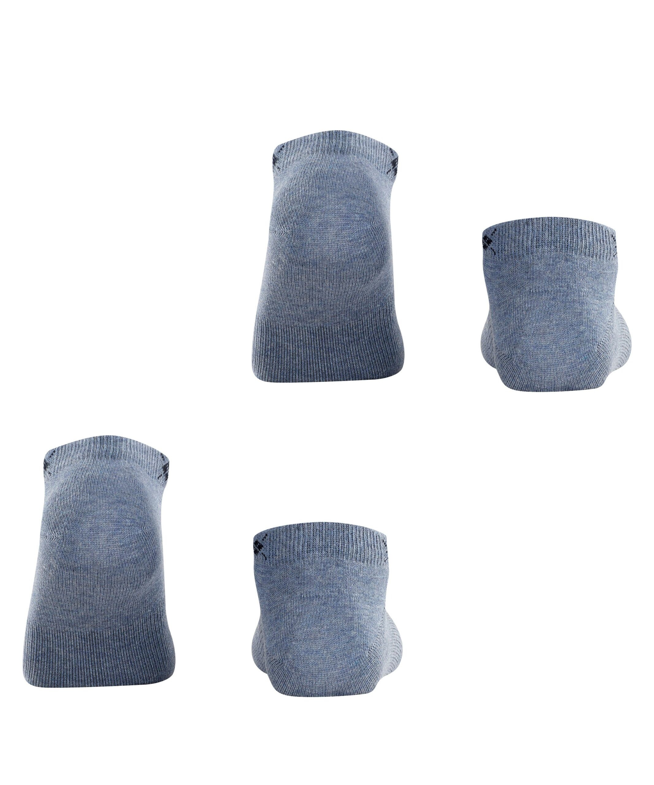 Burlington Dames Sneakersokken Everyday 2-Pack Denim - Afbeelding 2