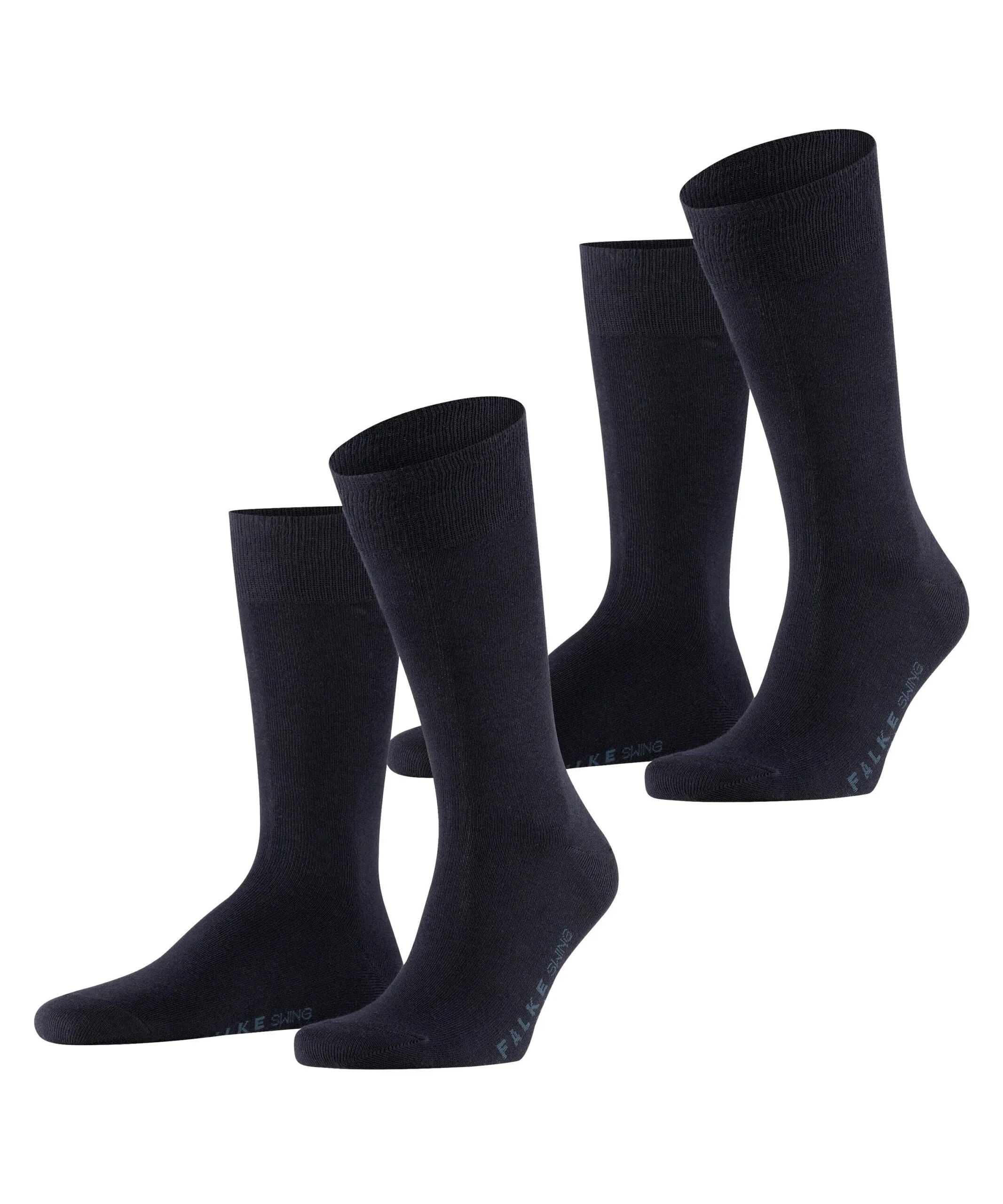 FALKE Herensokken Swing 2-Pack Dark Navy