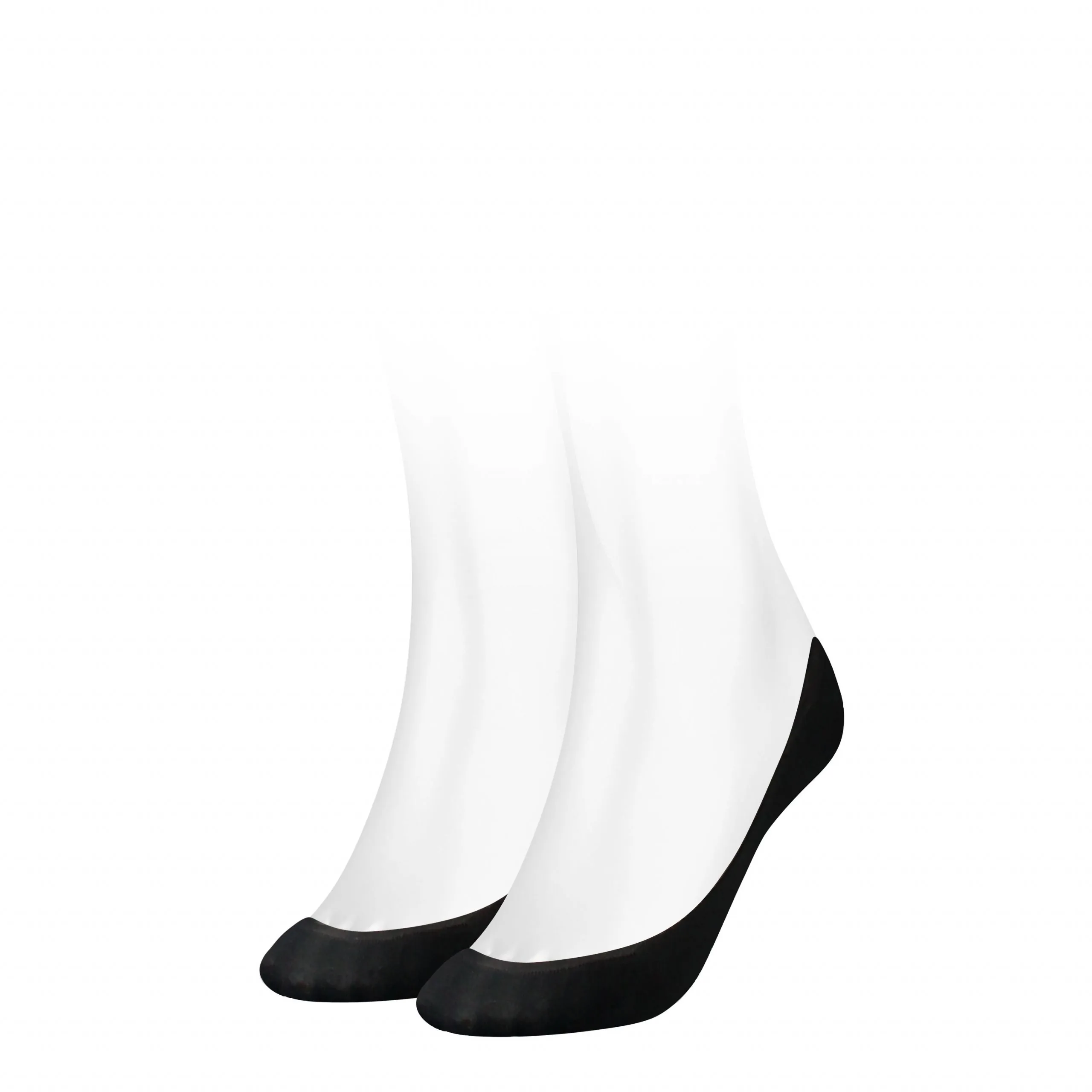Tommy Hilfiger Dames Footies Ballerina Step 2-Pack Zwart