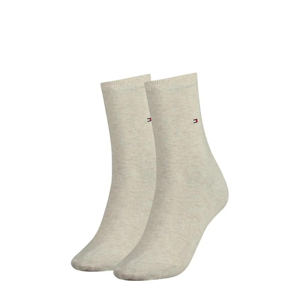 Tommy Hilfiger Damessokken Classic 2-Pack Light Beige