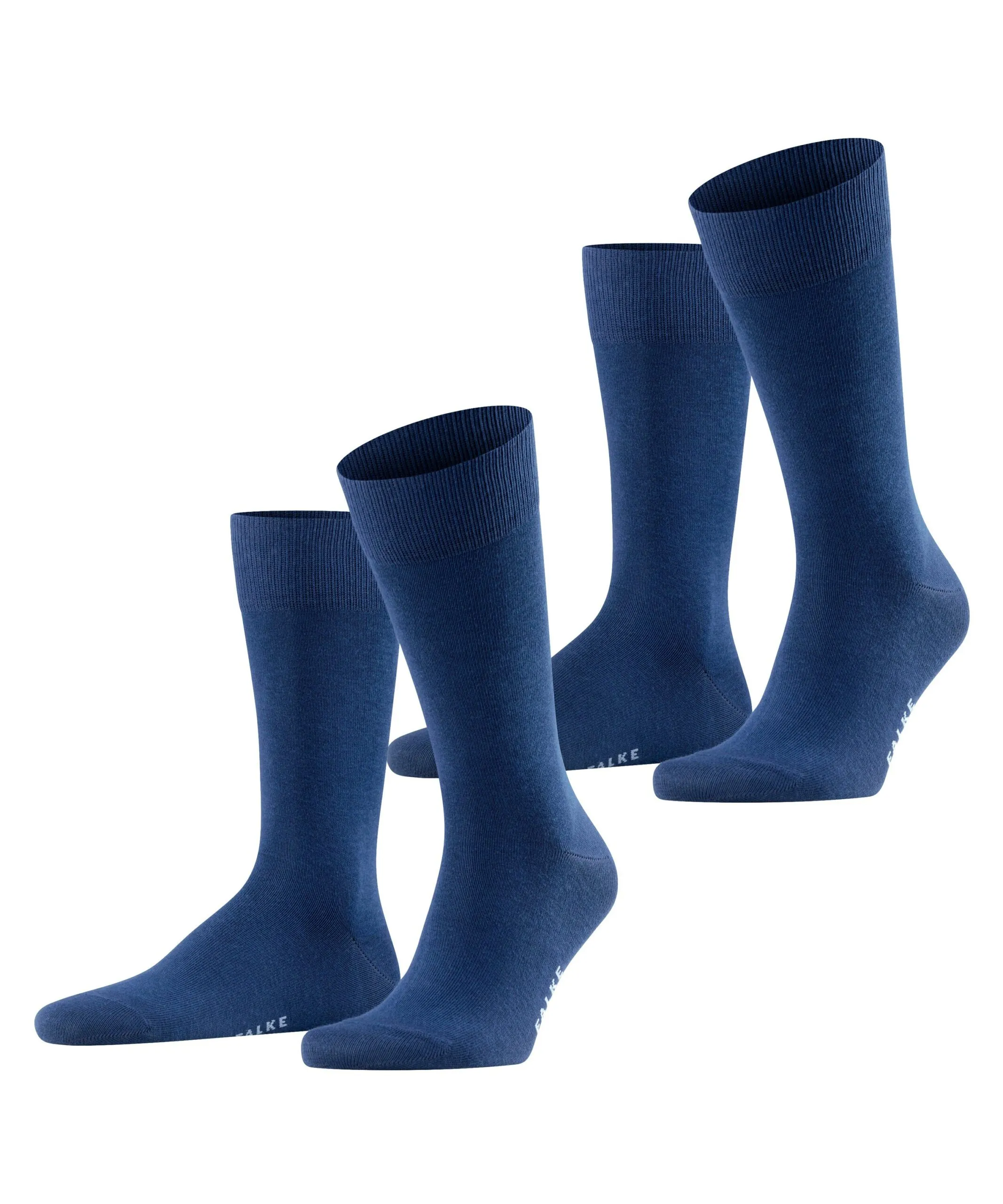 FALKE Herensokken Happy 2-Pack Royal Blue