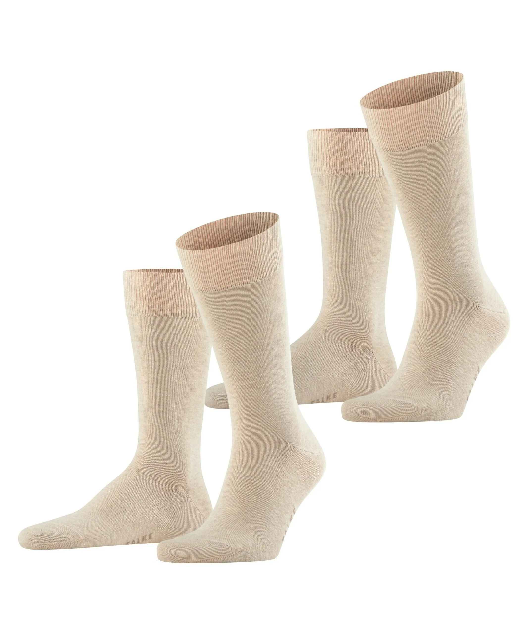 FALKE Herensokken Happy 2-Pack Sand