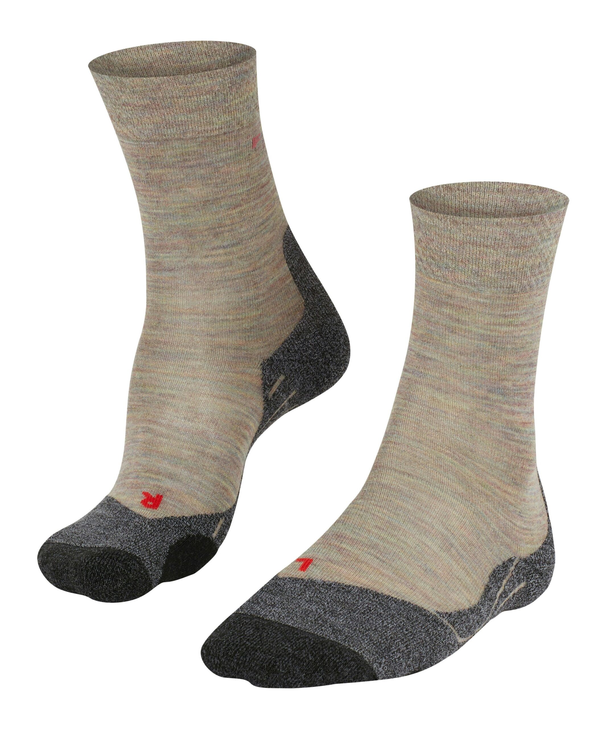 FALKE Dames Wandelsokken TK2 Melange Moon Mist