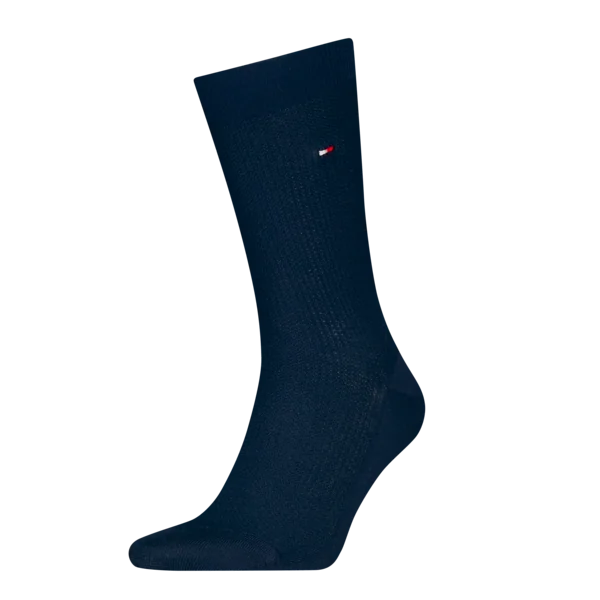 Tommy Hilfiger Herensokken Premium Basket Wool Dark Navy
