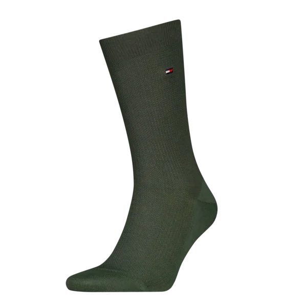 Tommy Hilfiger Herensokken Premium Basket Wool Uniform Green