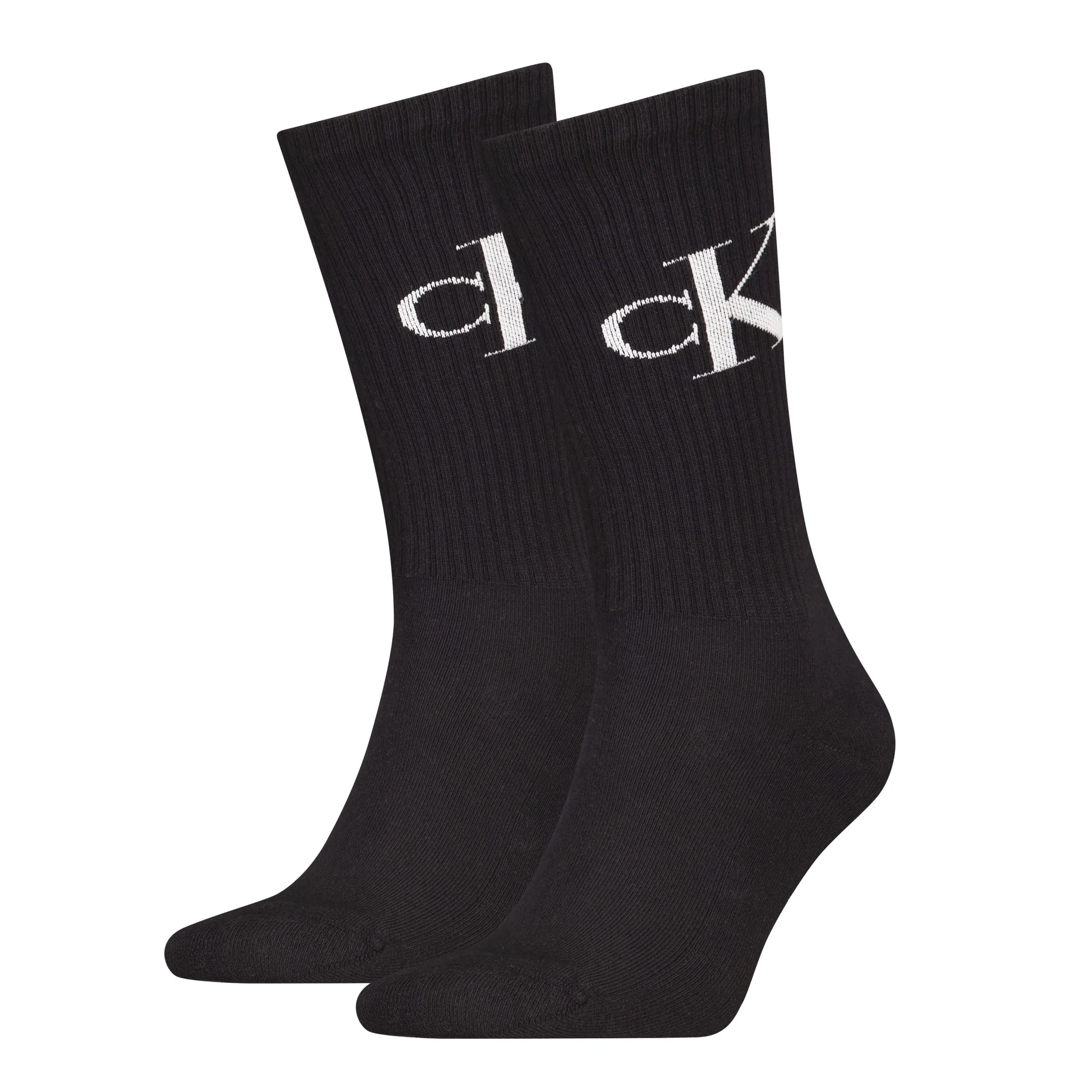 Calvin Klein Jeans Herensokken 2-Pack Monogram Zwart