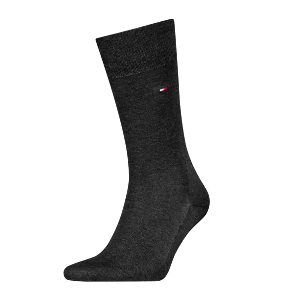 Tommy Hilfiger Herensokken Premium Fil D'ecosse Dark Grey Melange