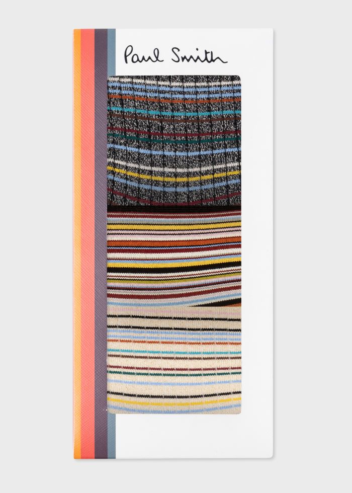 Paul Smith Damessokken Giftbox 3-Pack Signtre
