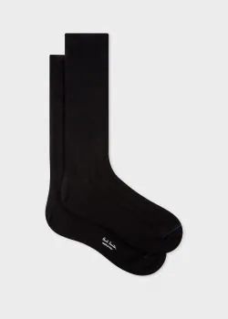 Paul Smith Herensokken Rib Plain Zwart
