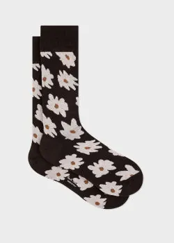 Paul Smith Herensokken Big Flower Bruin