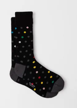 Paul Smith Herensokken Caleb Spot Zwart