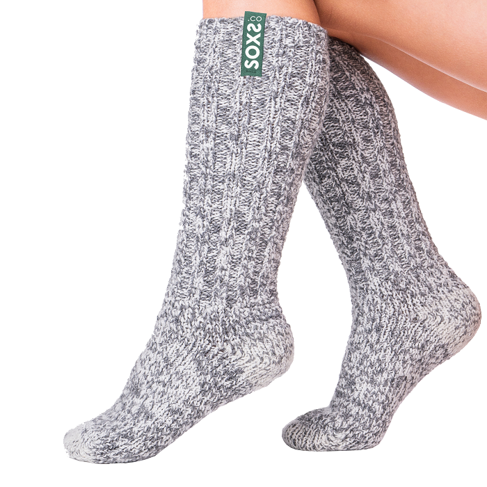 SOXS Kindersokken Ocean Wave High Grey