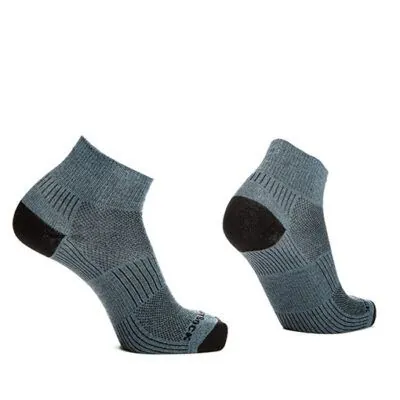 Wrightsock Unisex Quartersokken Coolmesh II Grijs