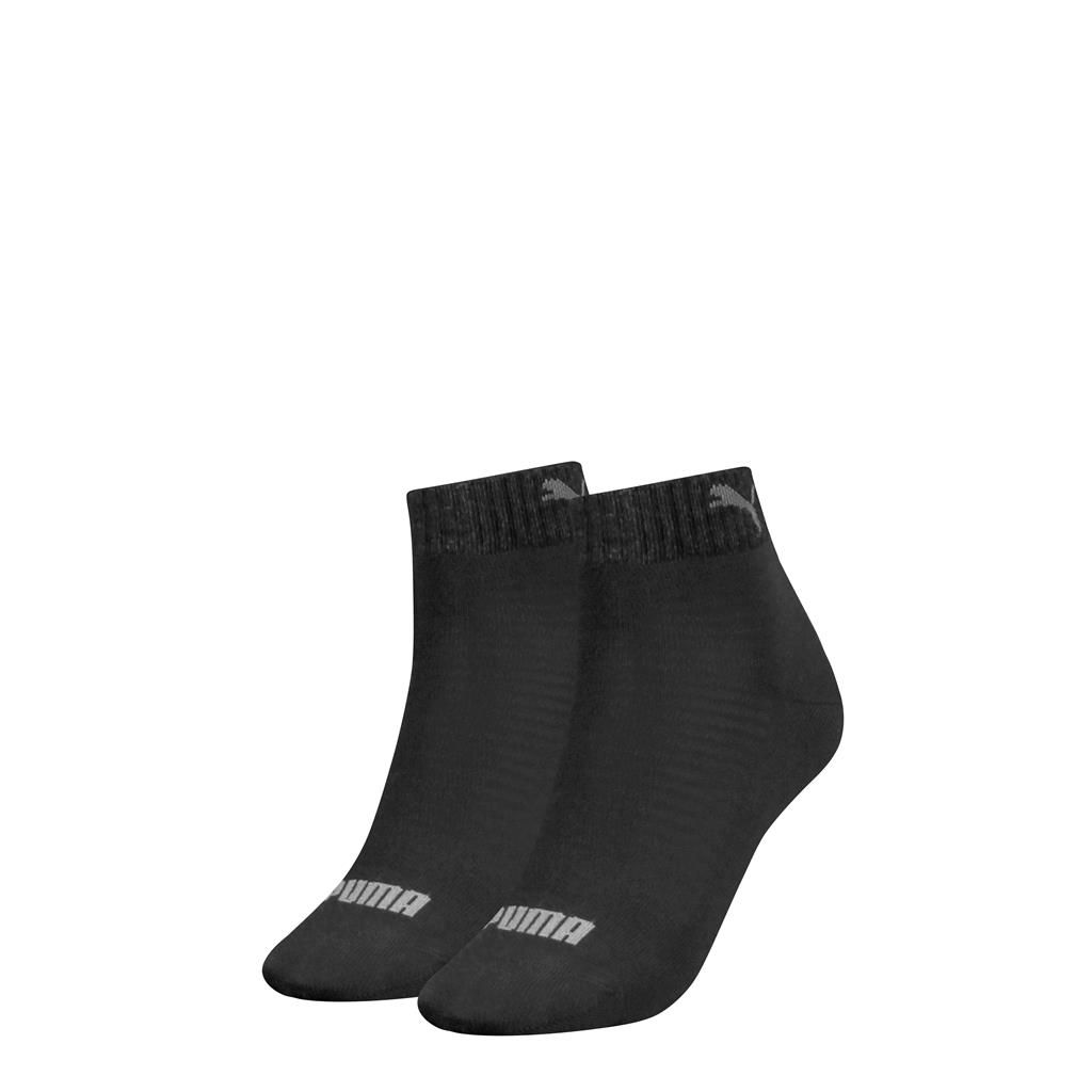 PUMA Quarter Damessokken 2-Pack Zwart