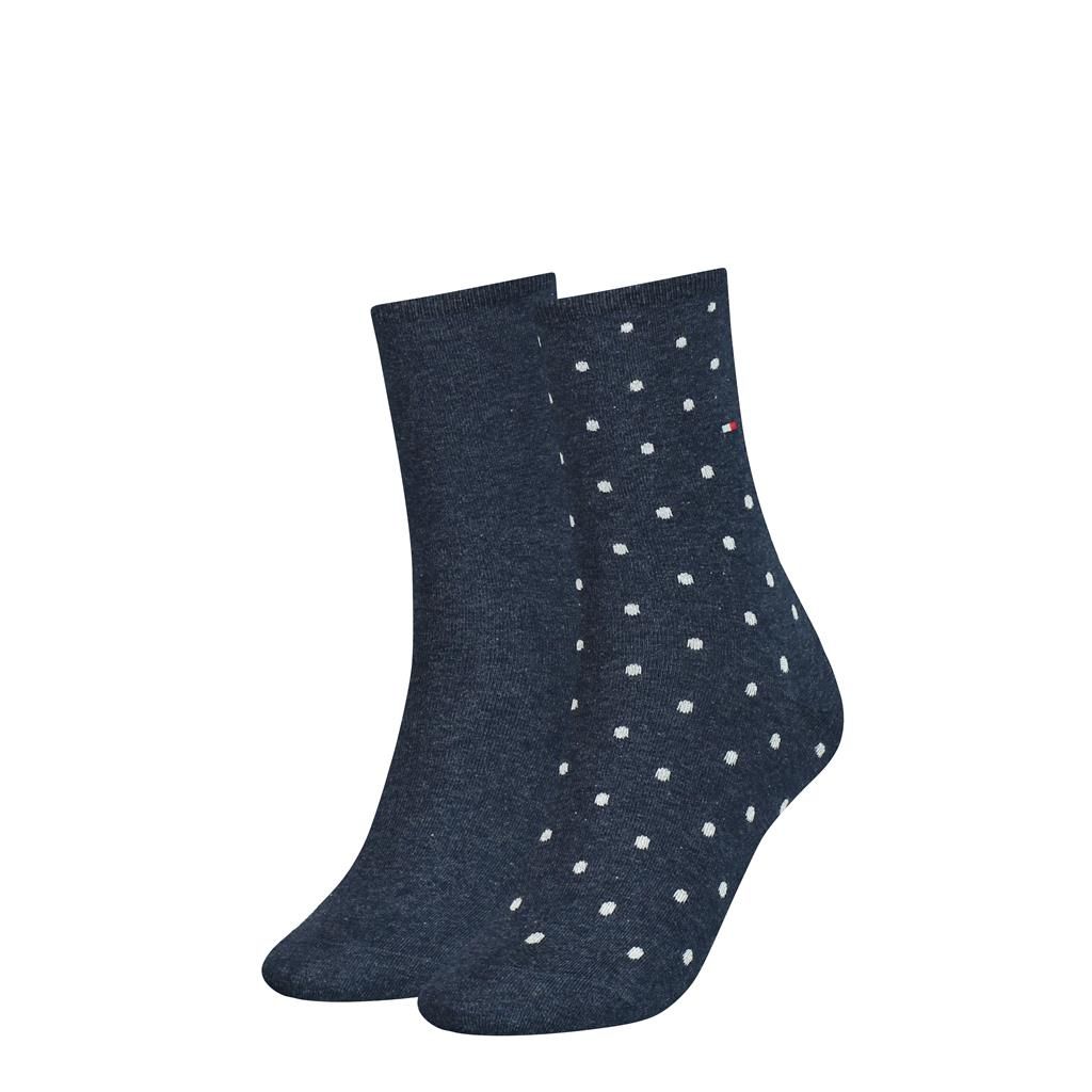 Tommy Hilfiger Damessokken Dots 2-Pack Jeans