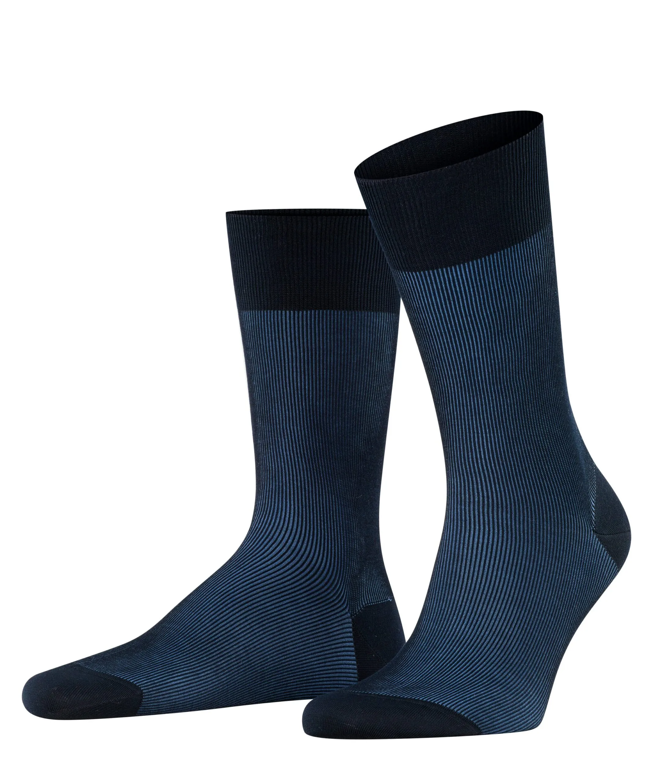 FALKE Herensokken Fine Shadow Dark Navy