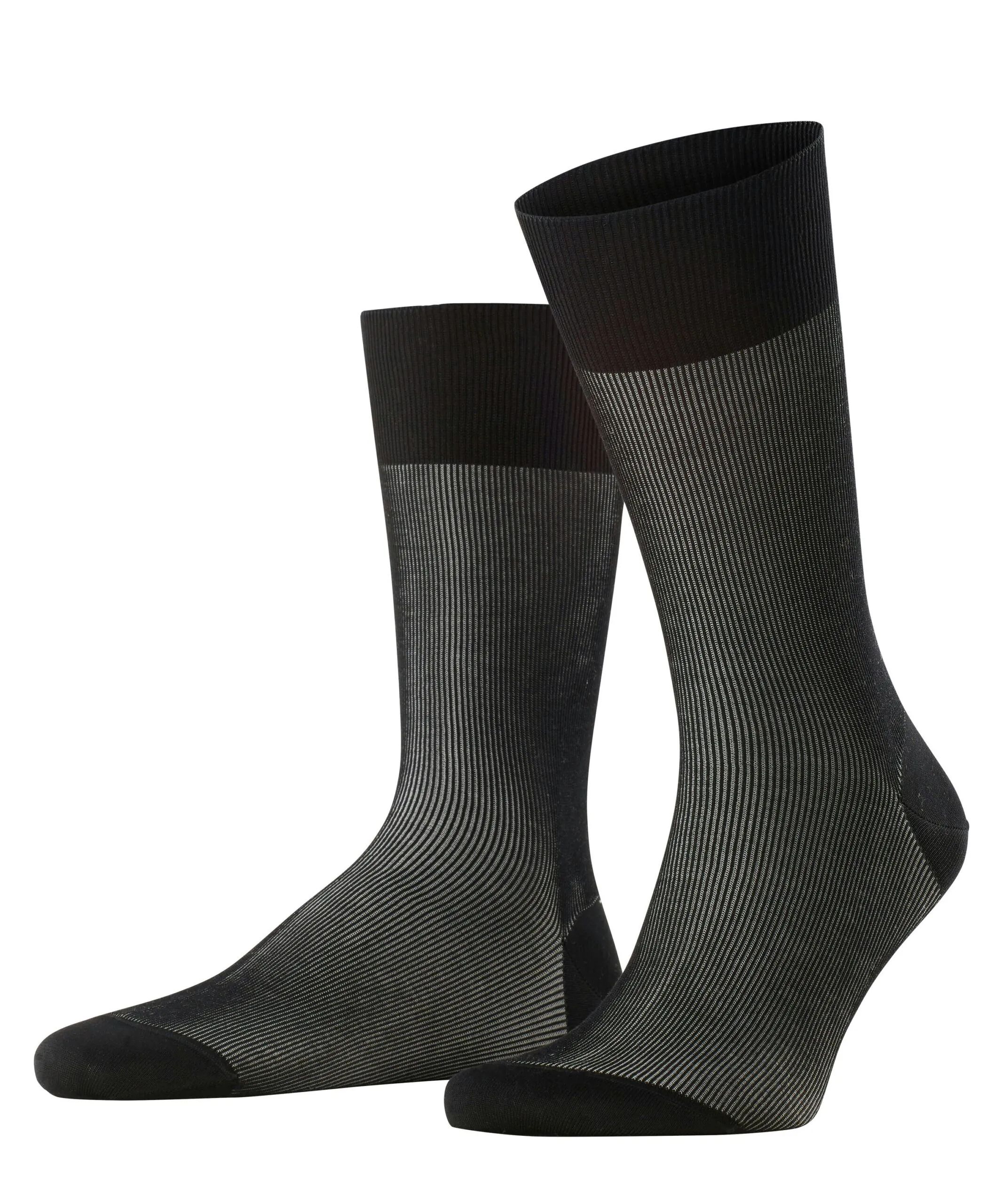 FALKE Herensokken Fine Shadow Zwart