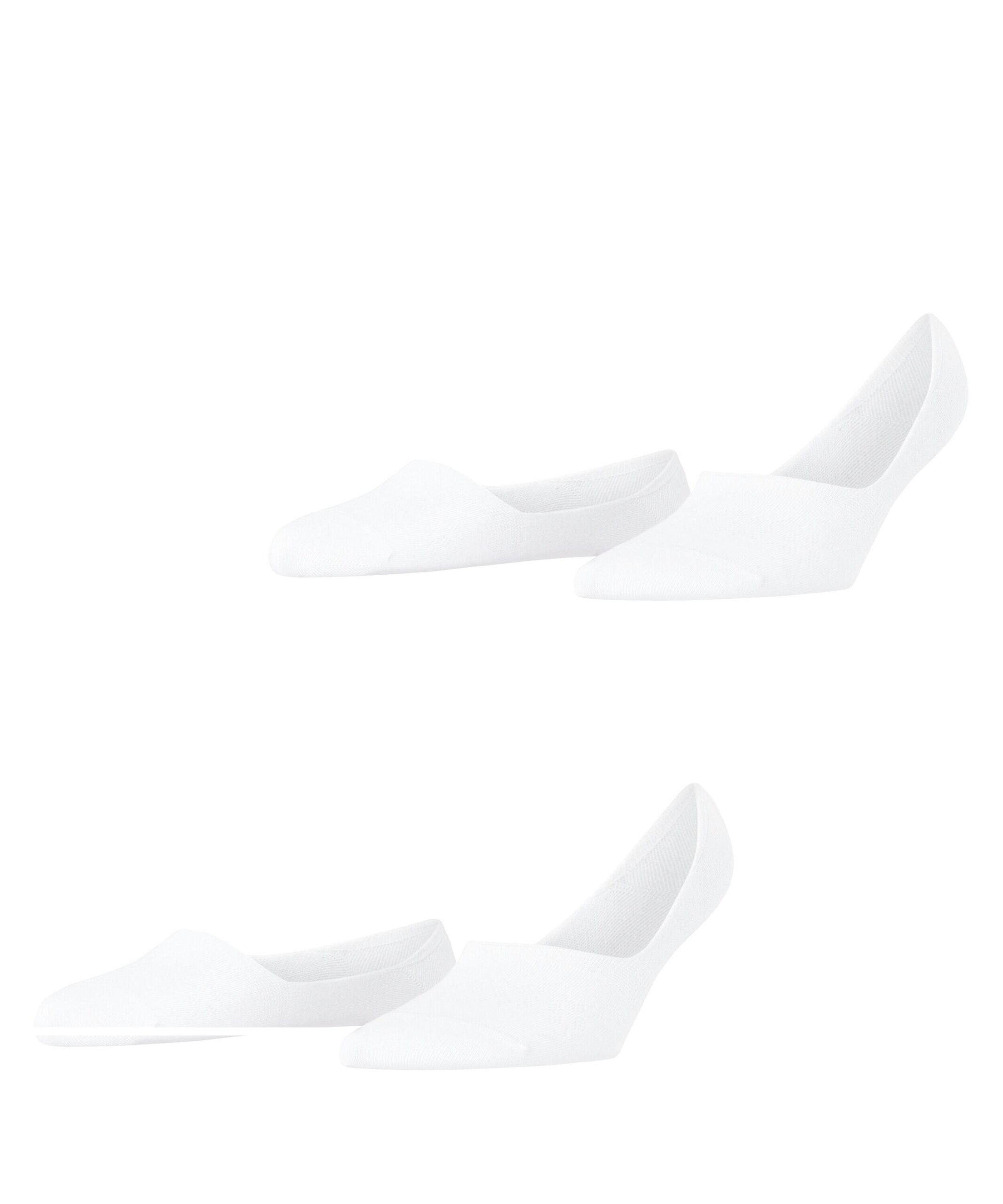 Burlington Dames Footies Mid Cut Everyday 2-Pack Wit