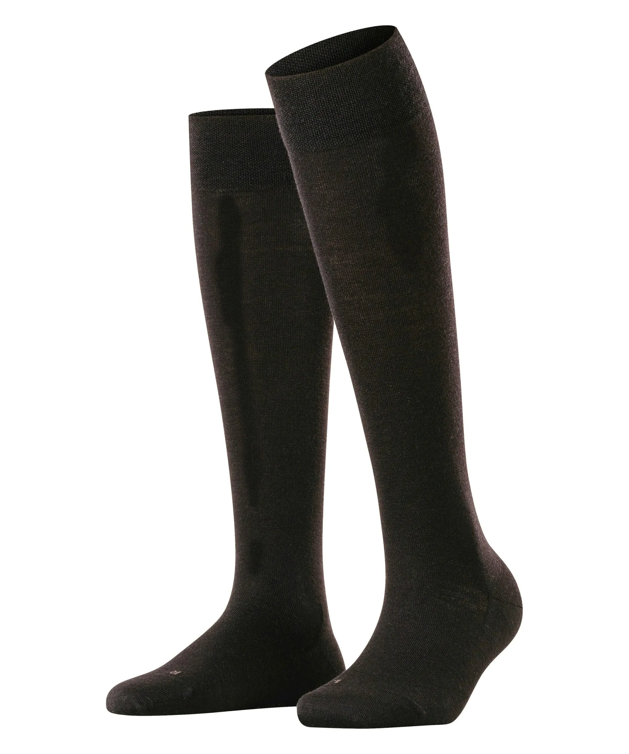 FALKE Dames Kniekous Berlin Sensitive Zwart