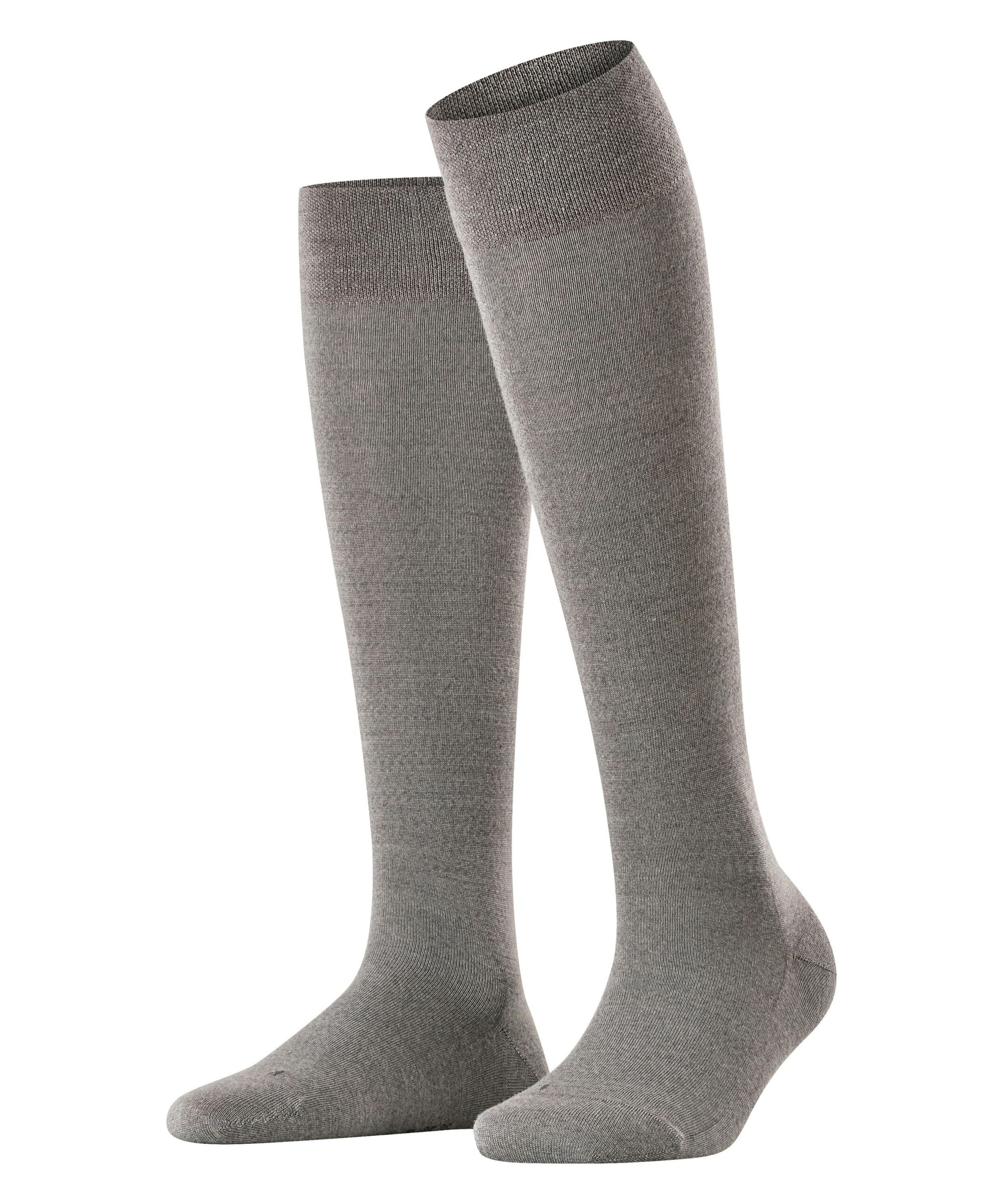 FALKE Dames Kniekous Berlin Sensitive Grijs