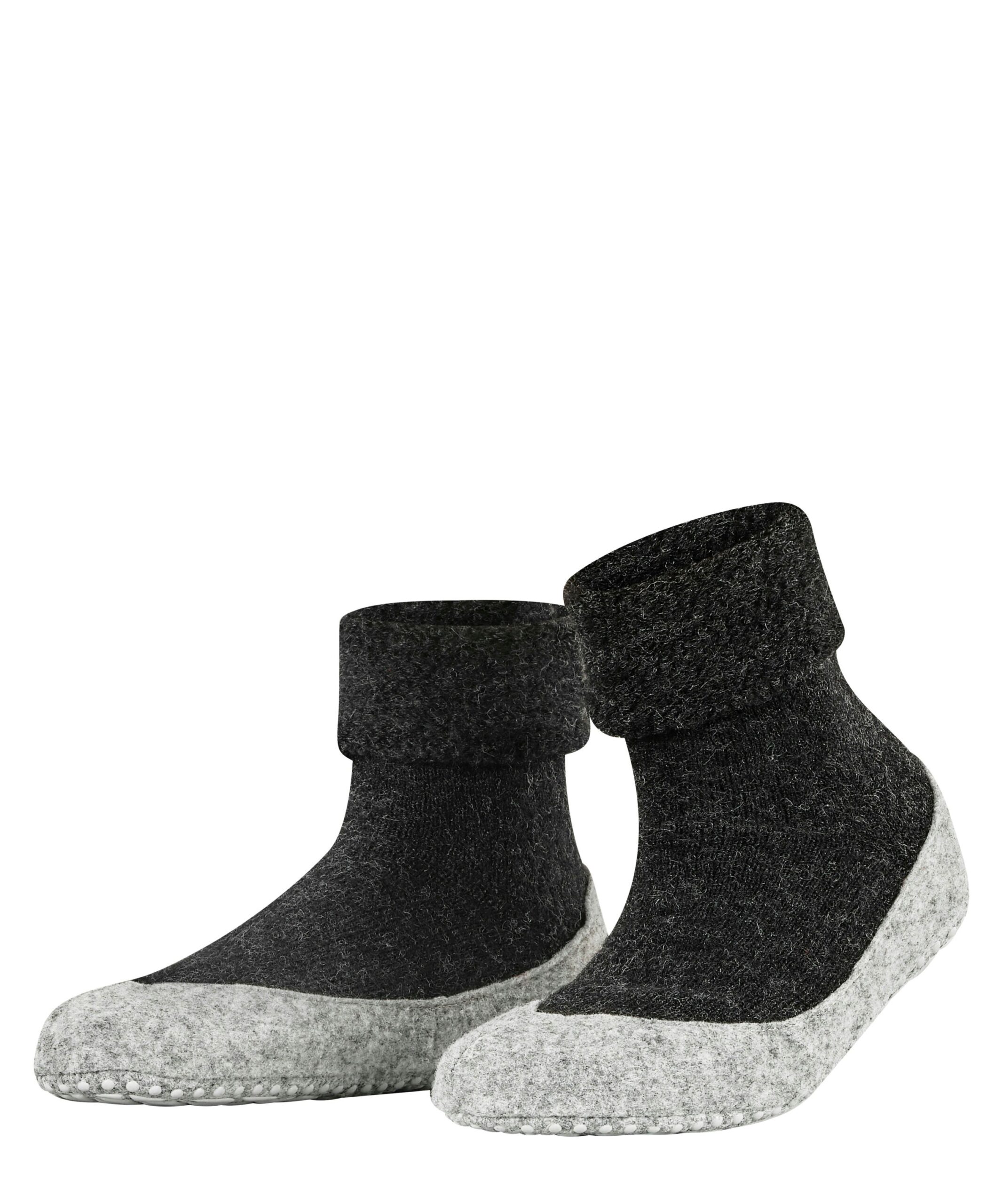 FALKE Dames Huissokken Cosyshoe Antracite Melange