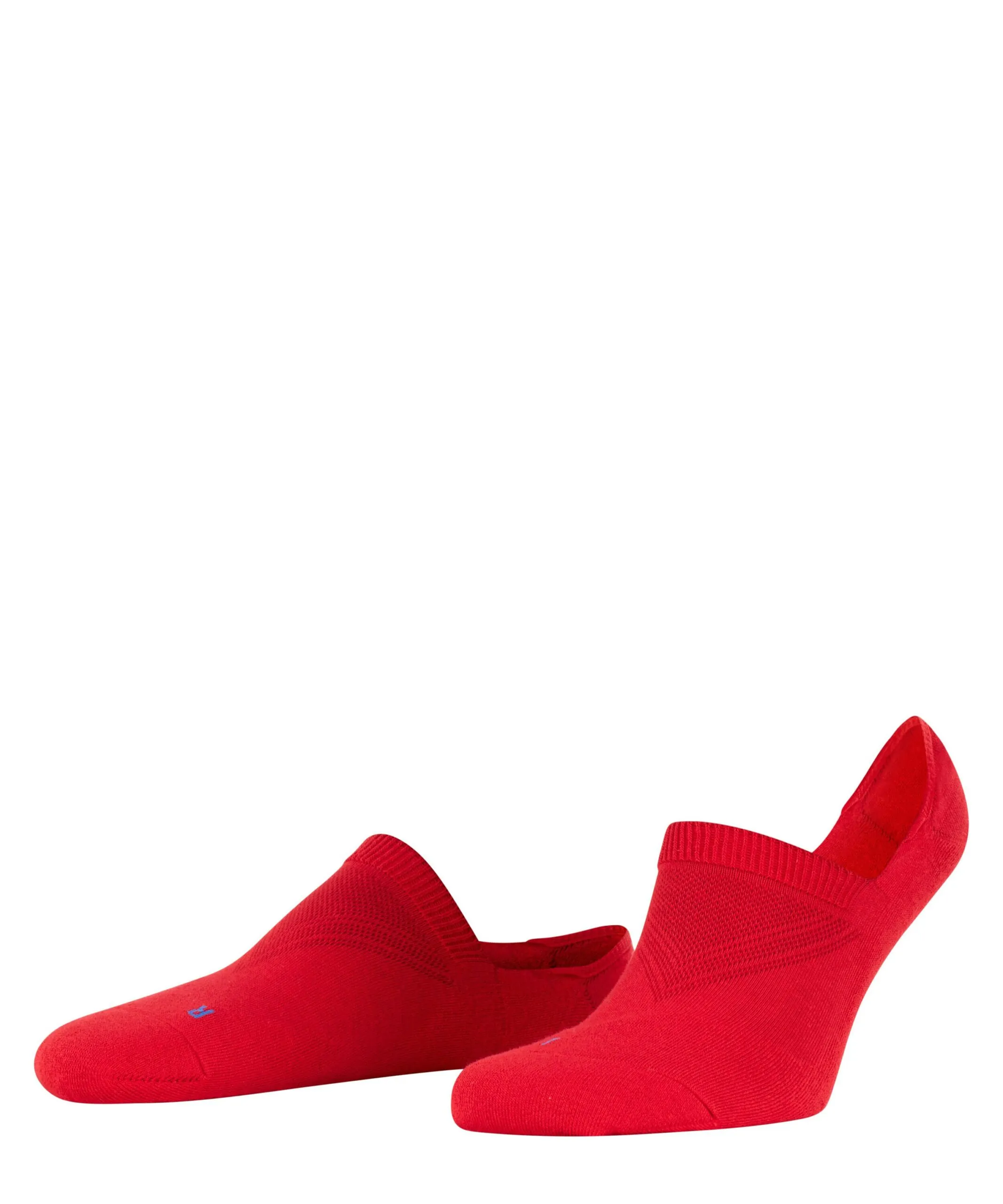 FALKE Unisex Footies High Cut Cool Kick Invisible Rood
