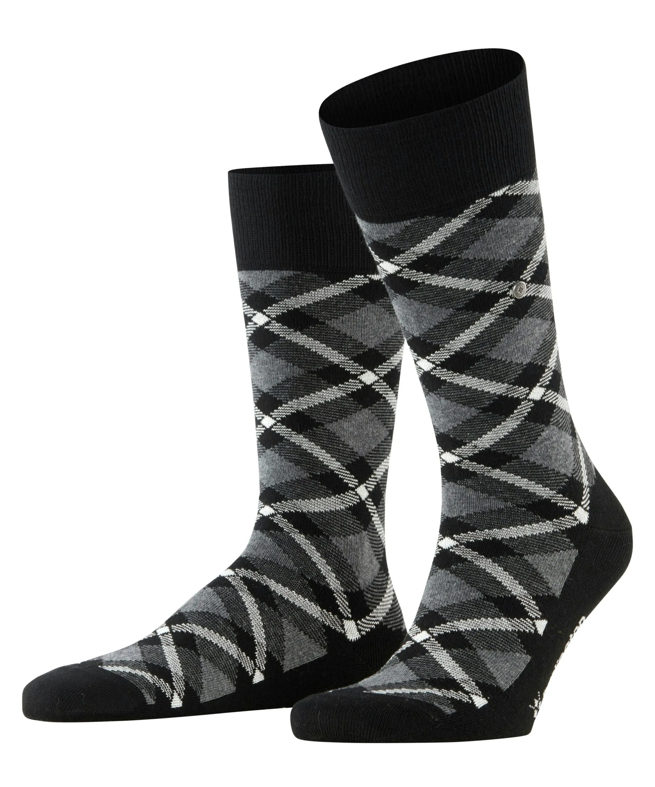 Burlington Herensokken Tartan Zwart