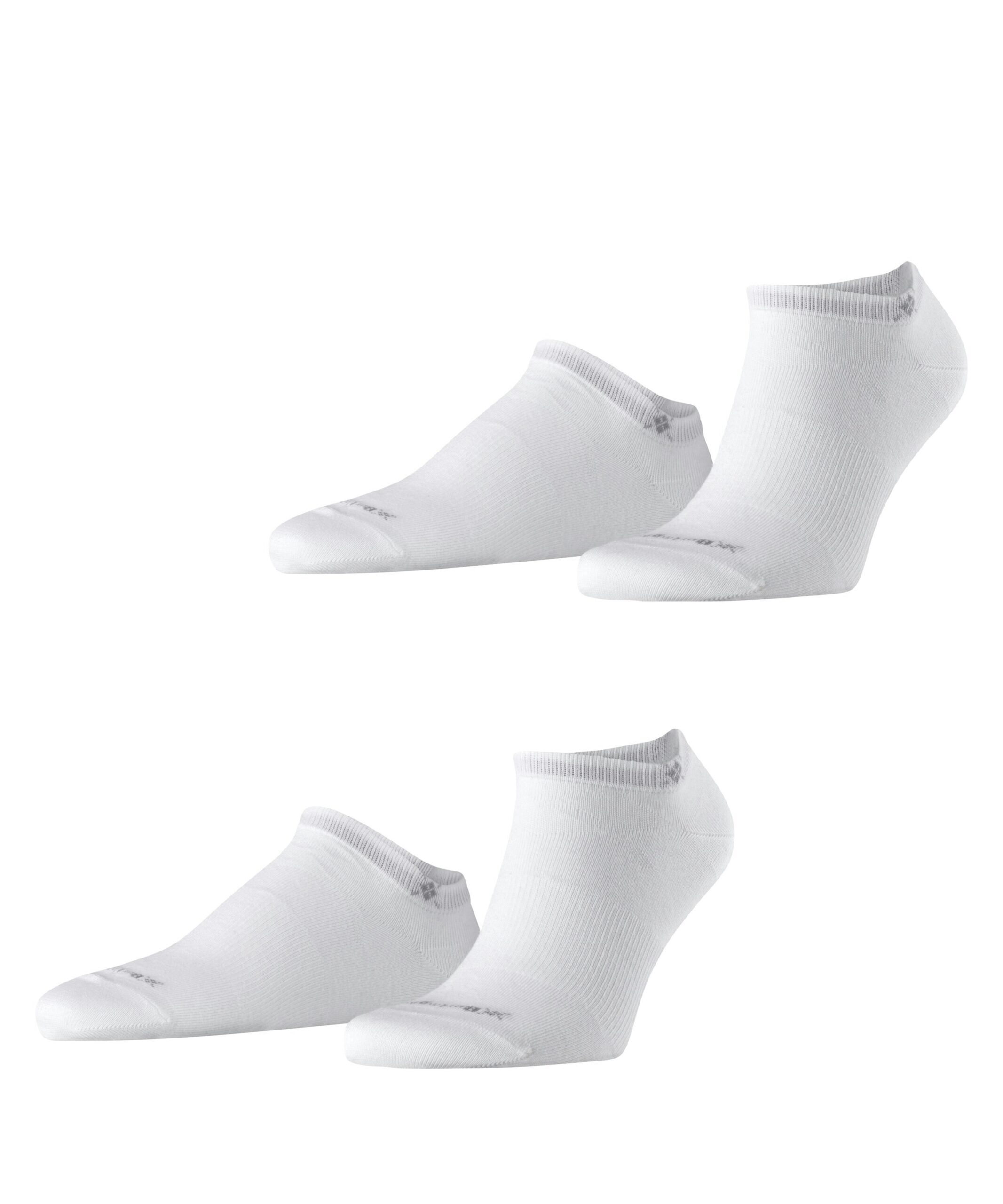 Burlington Heren Sneakersokken Everyday 2-Pack Wit