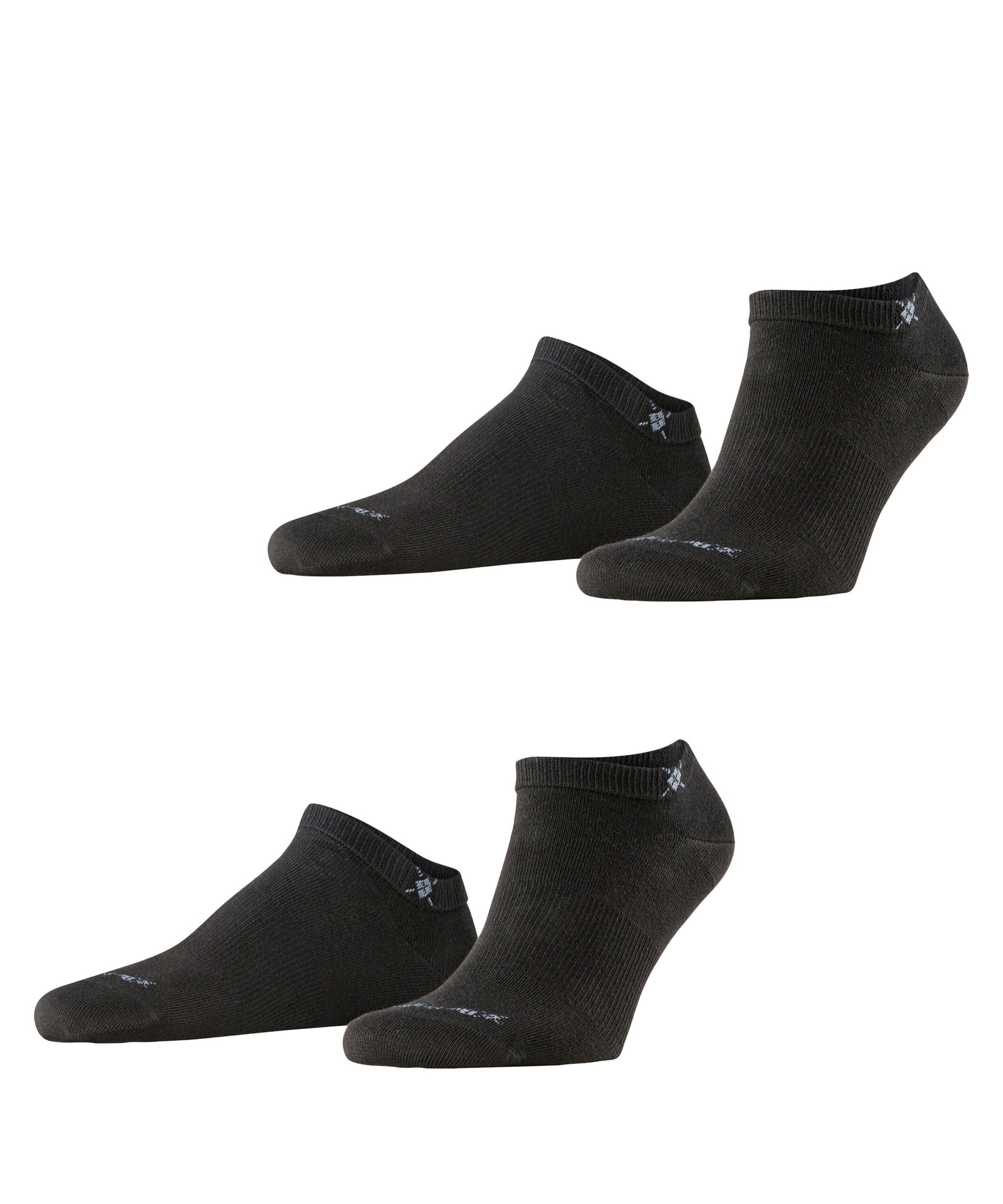 Burlington Heren Sneakersokken Everyday 2-Pack Zwart