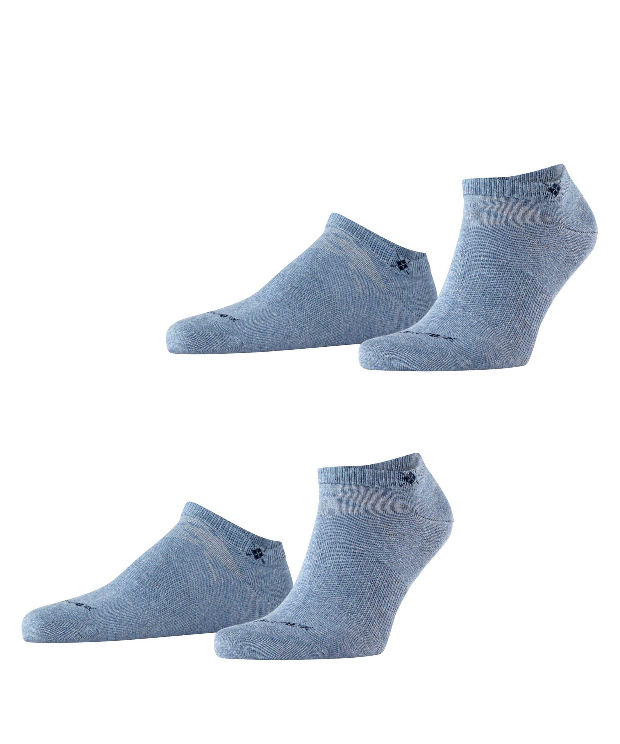 Burlington Heren Sneakersokken Everyday 2-Pack Denim