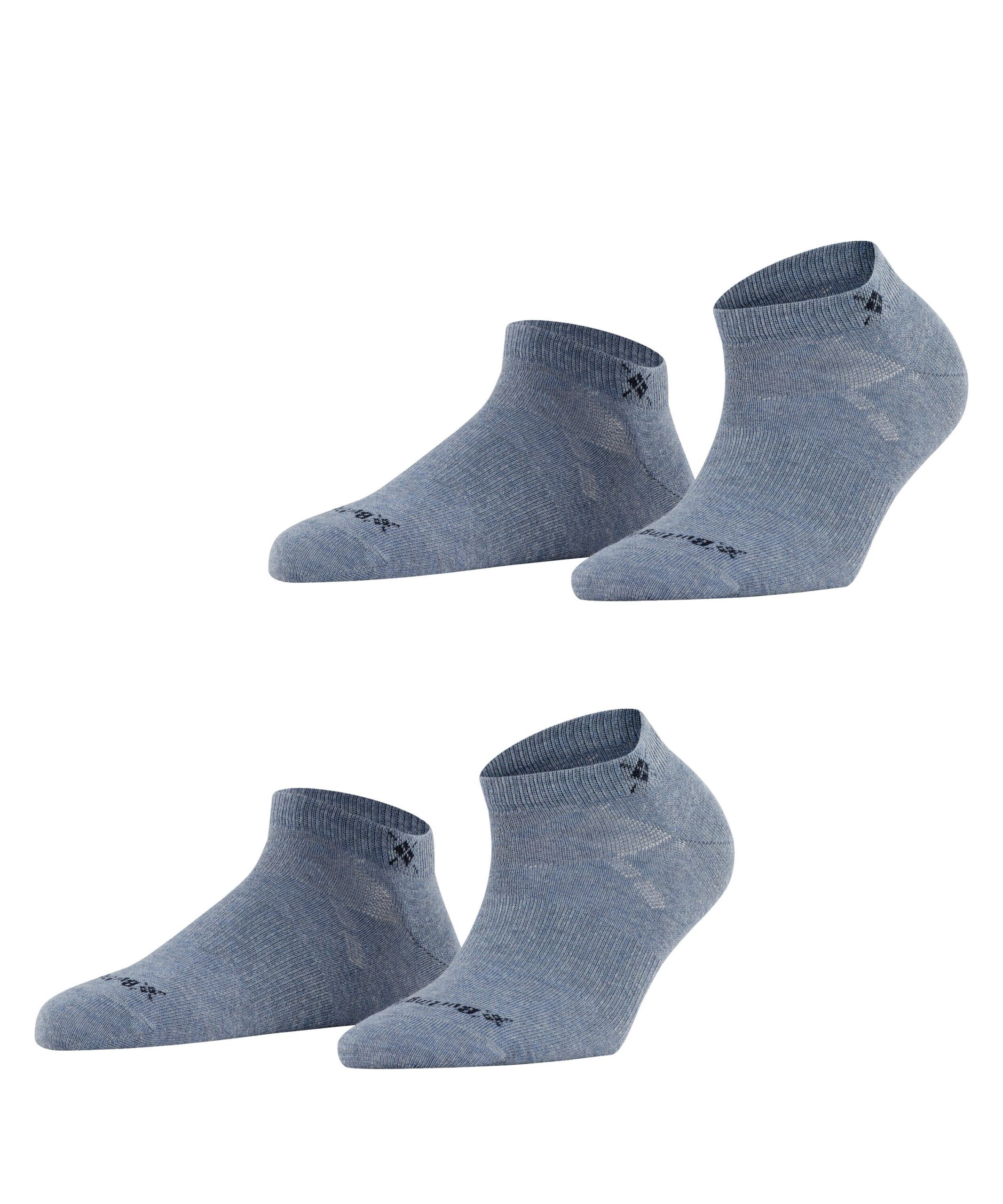 Burlington Dames Sneakersokken Everyday 2-Pack Denim