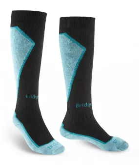 Bridgedale Dames Skisokken Mid Weight PLUS Zwart / Blauw