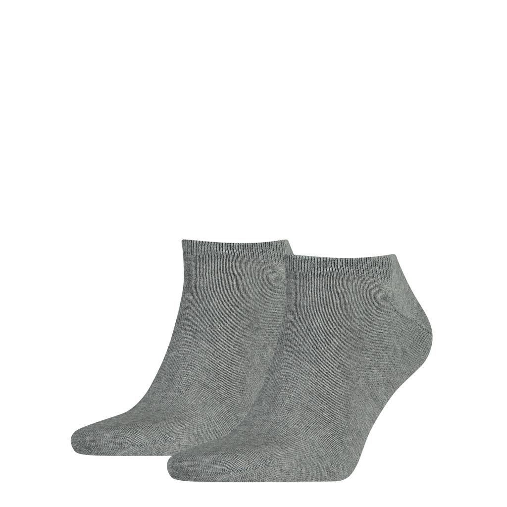 Tommy Hilfiger Sneakersokken Heren 2-Pack Middle Grey