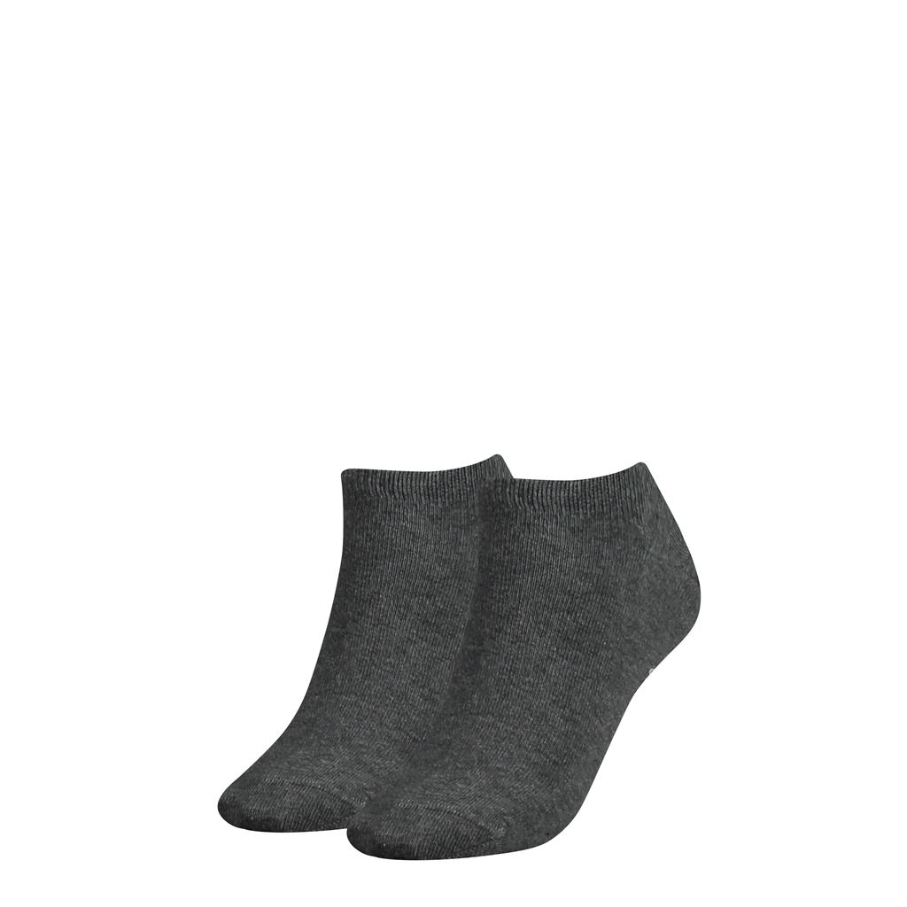 Tommy Hilfiger Sneakersokken Dames 2-Pack Middle Grey Melange