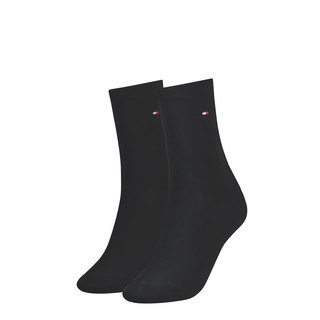 Tommy Hilfiger Damessokken Classic 2-Pack Zwart