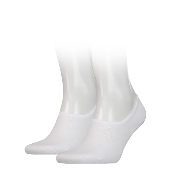 Tommy Hilfiger Heren Footies High Cut 2-Pack Wit