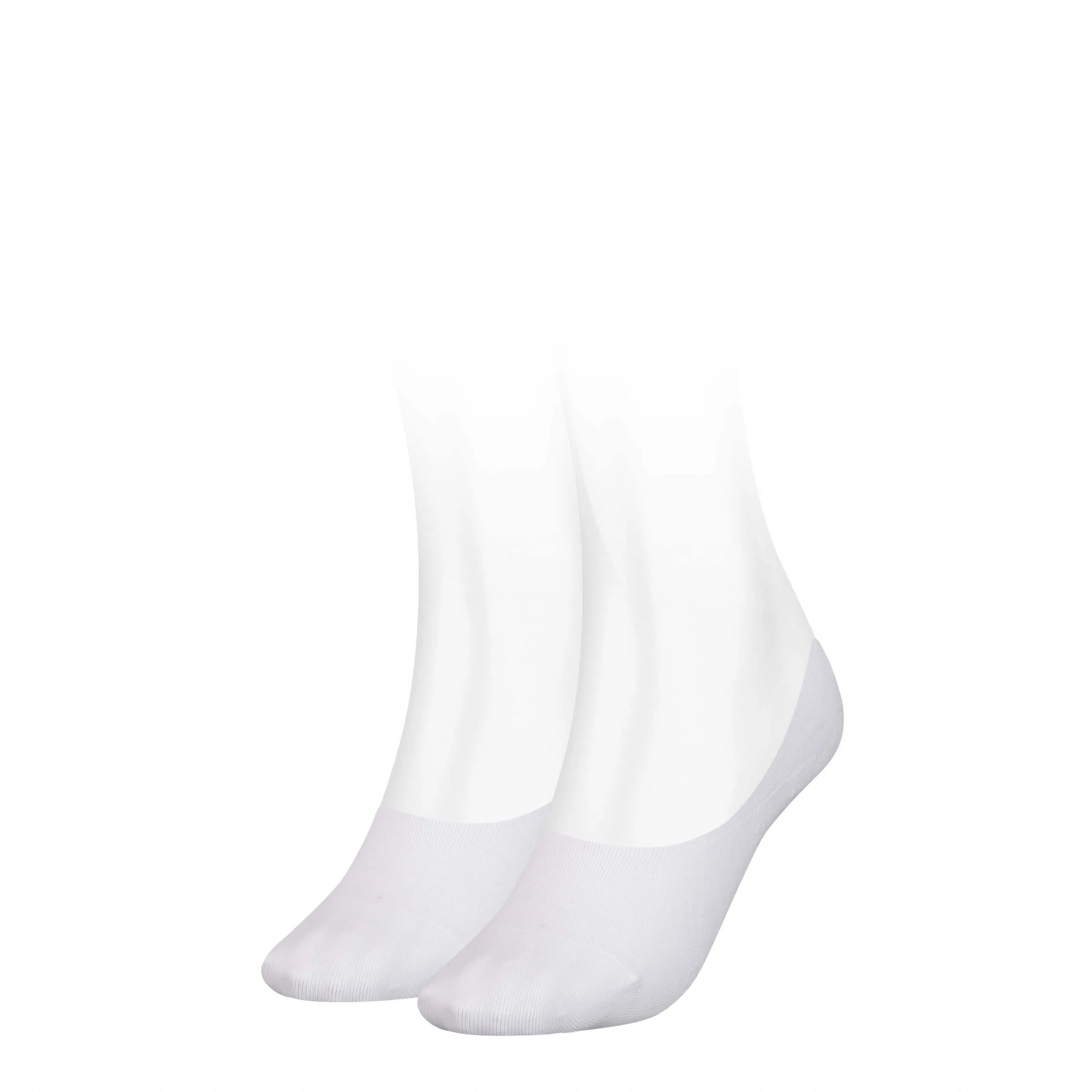 Tommy Hilfiger Dames Footies High Cut 2-Pack Wit