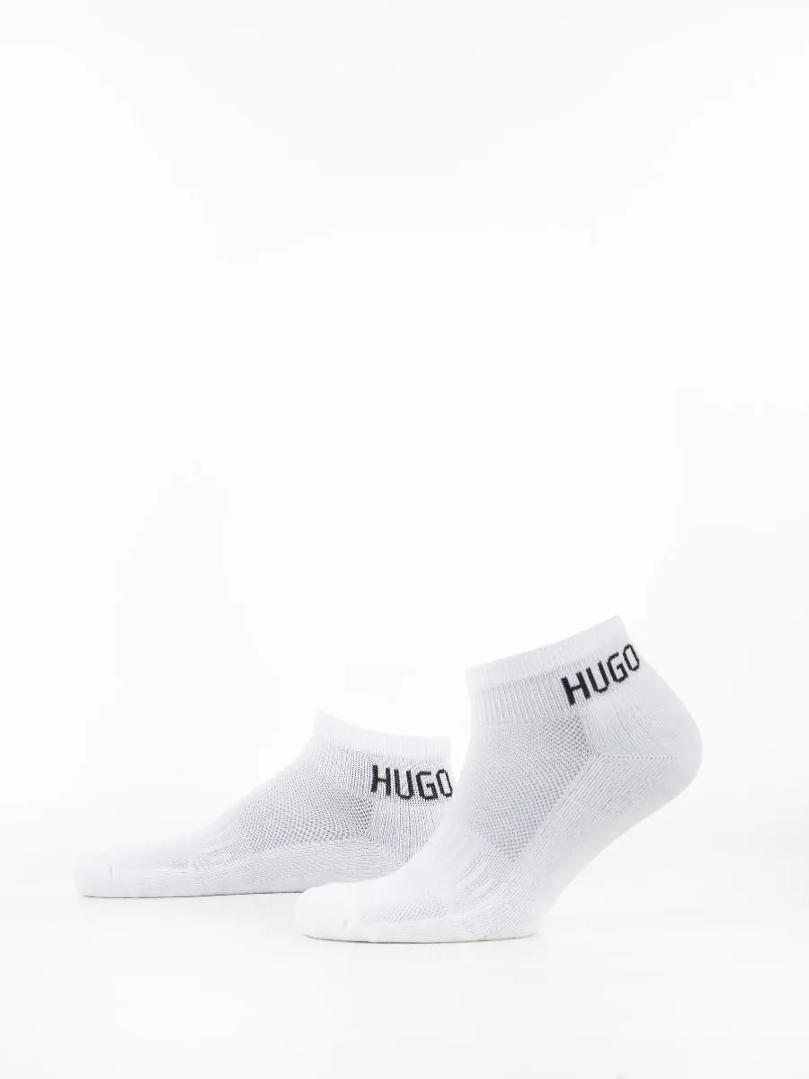 Hugo Boss Heren Sneakersokken Sport 2-Pack Wit - Afbeelding 2