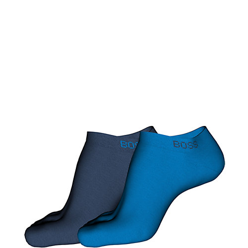 Hugo Boss Design Heren Sneakersokken 2-Pack Medium Blue