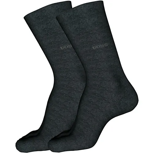 Hugo Boss Herensokken Classic 2-Pack Antraciet