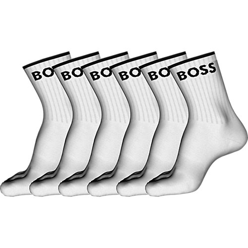 Hugo Boss Heren Sportsokken 6-Pack Wit