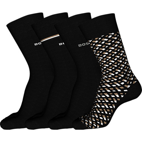 Hugo Boss Giftbox Herensokken 4-Pack Monogram