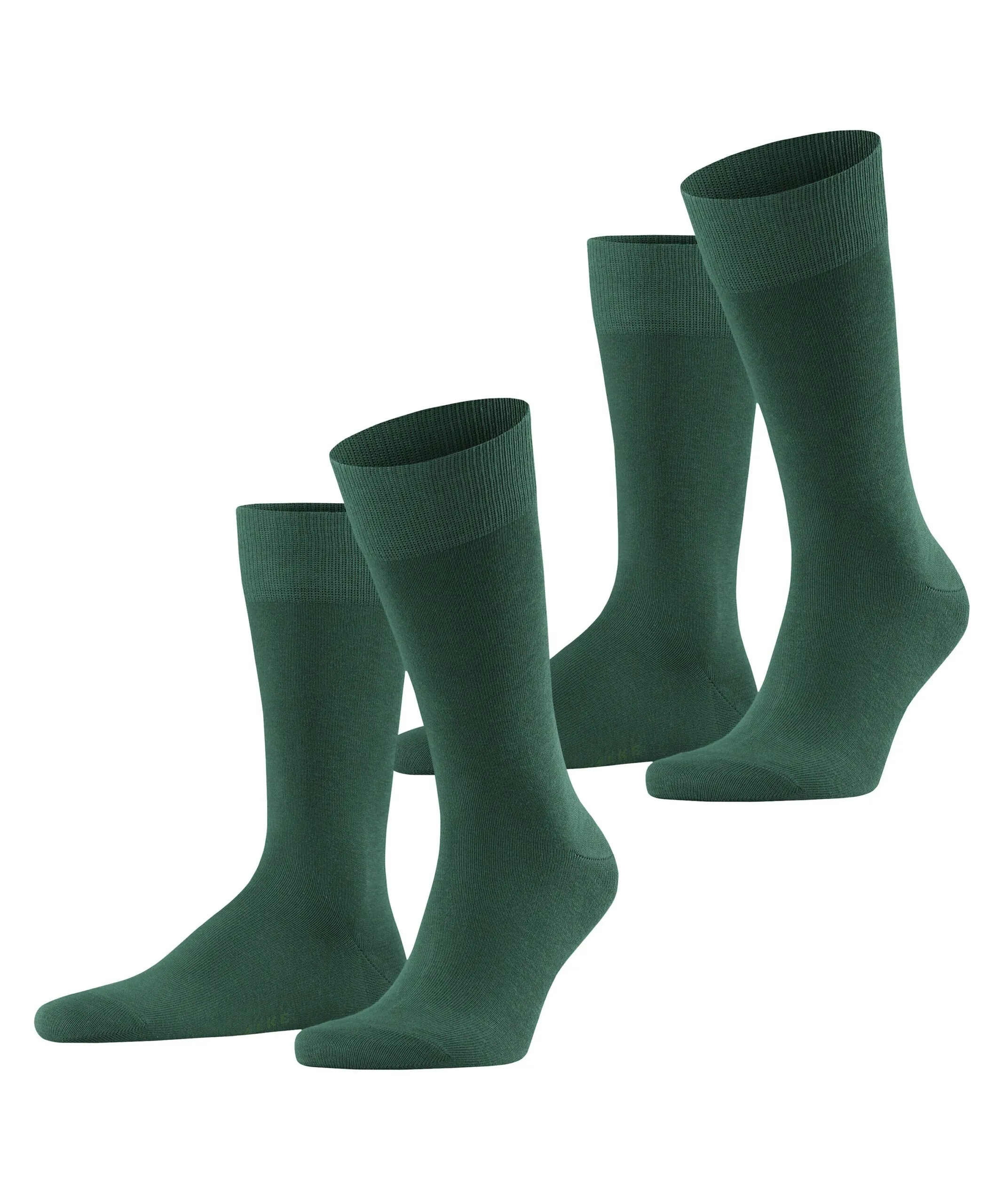 FALKE Herensokken Happy 2-Pack Hunter Green