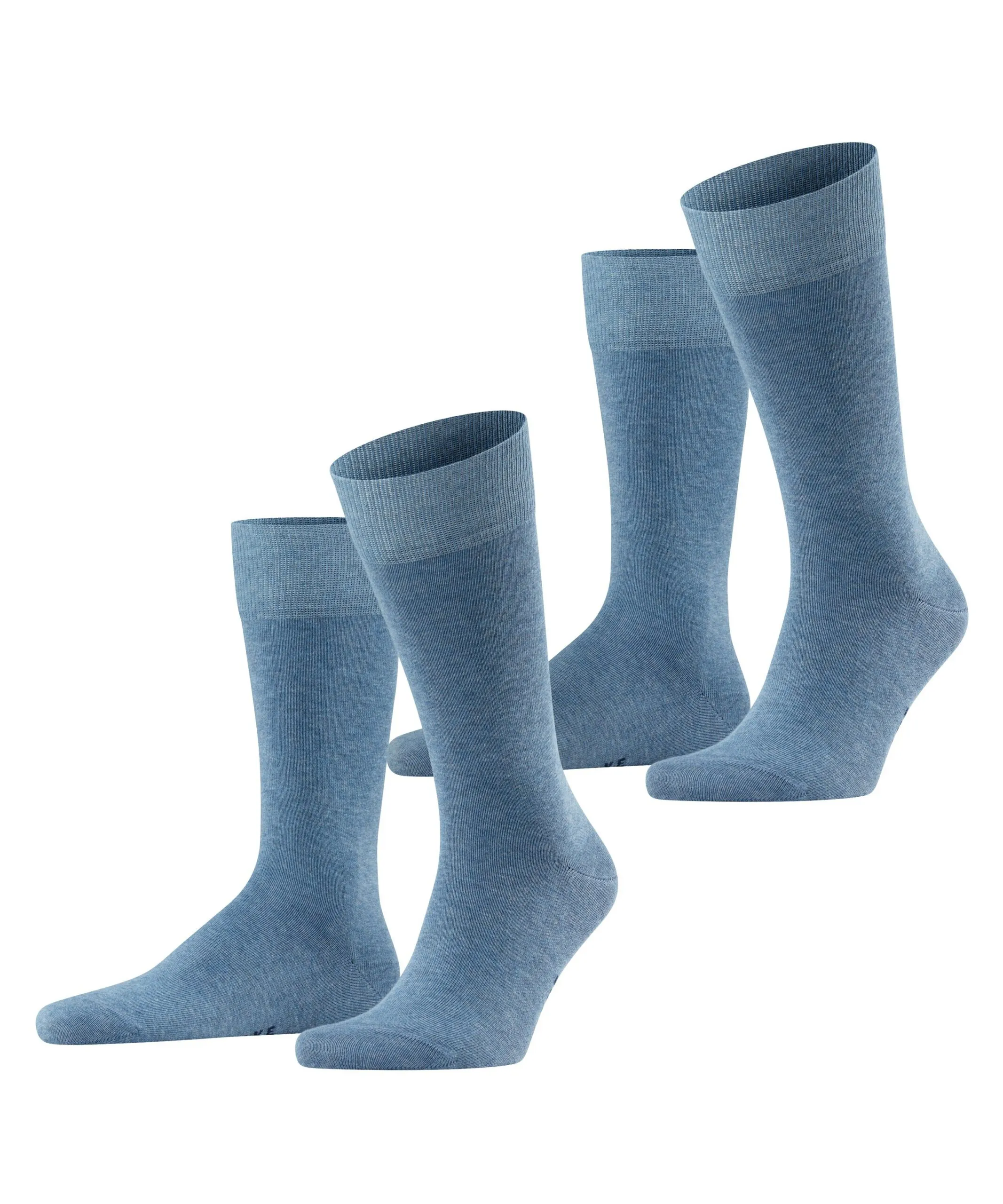 FALKE Herensokken Happy 2-Pack Light Denim