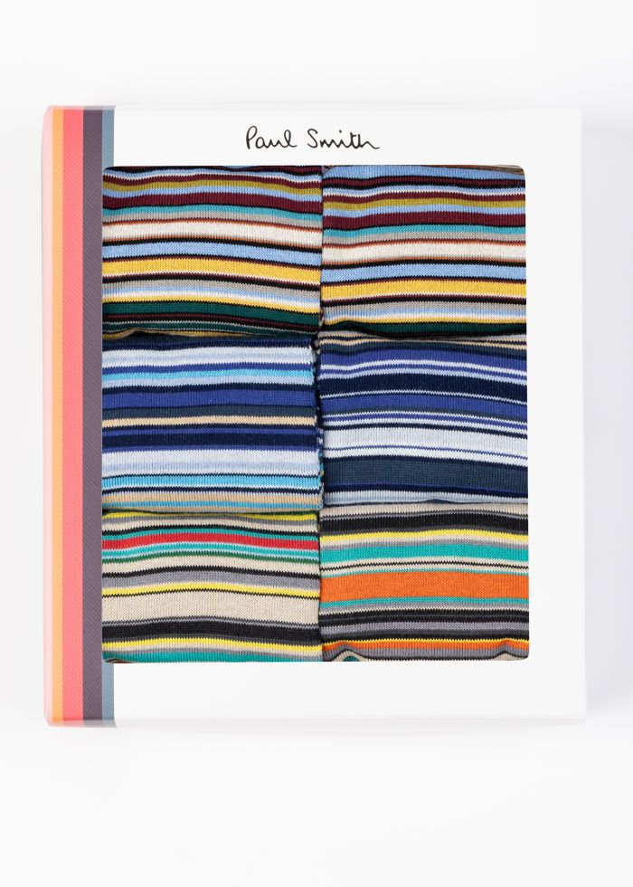 Paul Smith Herensokken Giftbox 6-Pack Multicolor