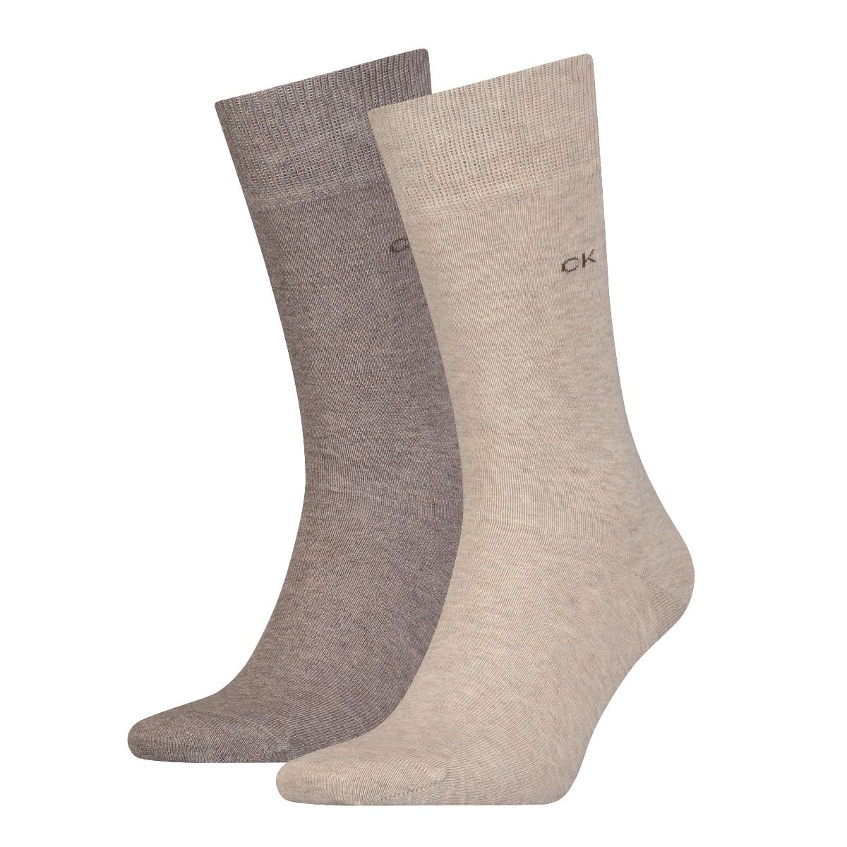 Calvin Klein Herensokken Classic 2-Pack Brown Melange